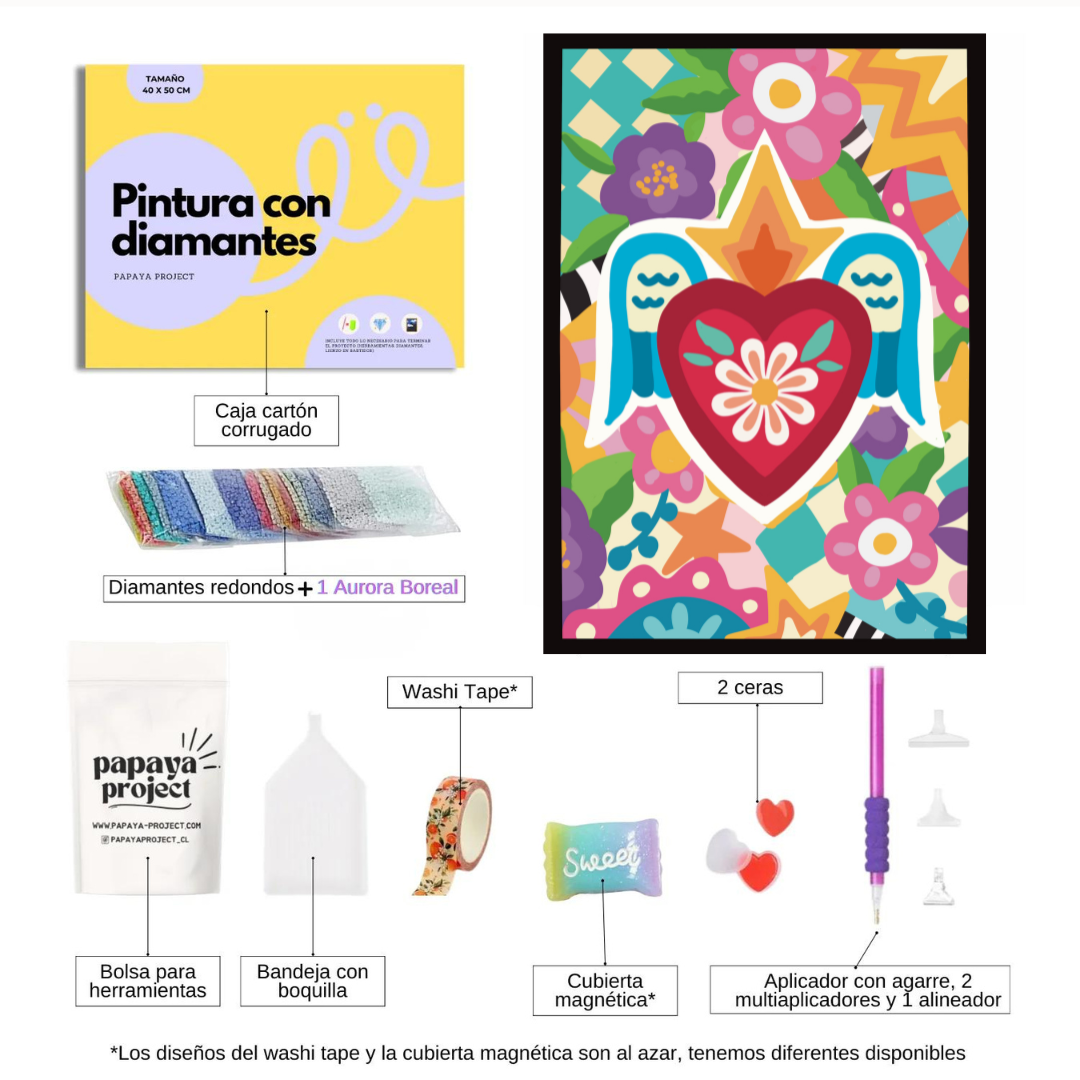 Pintura con diamantes-✨ KIT PLUS✨ Collage Corazón