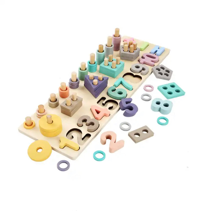 Juego de encaje númerico