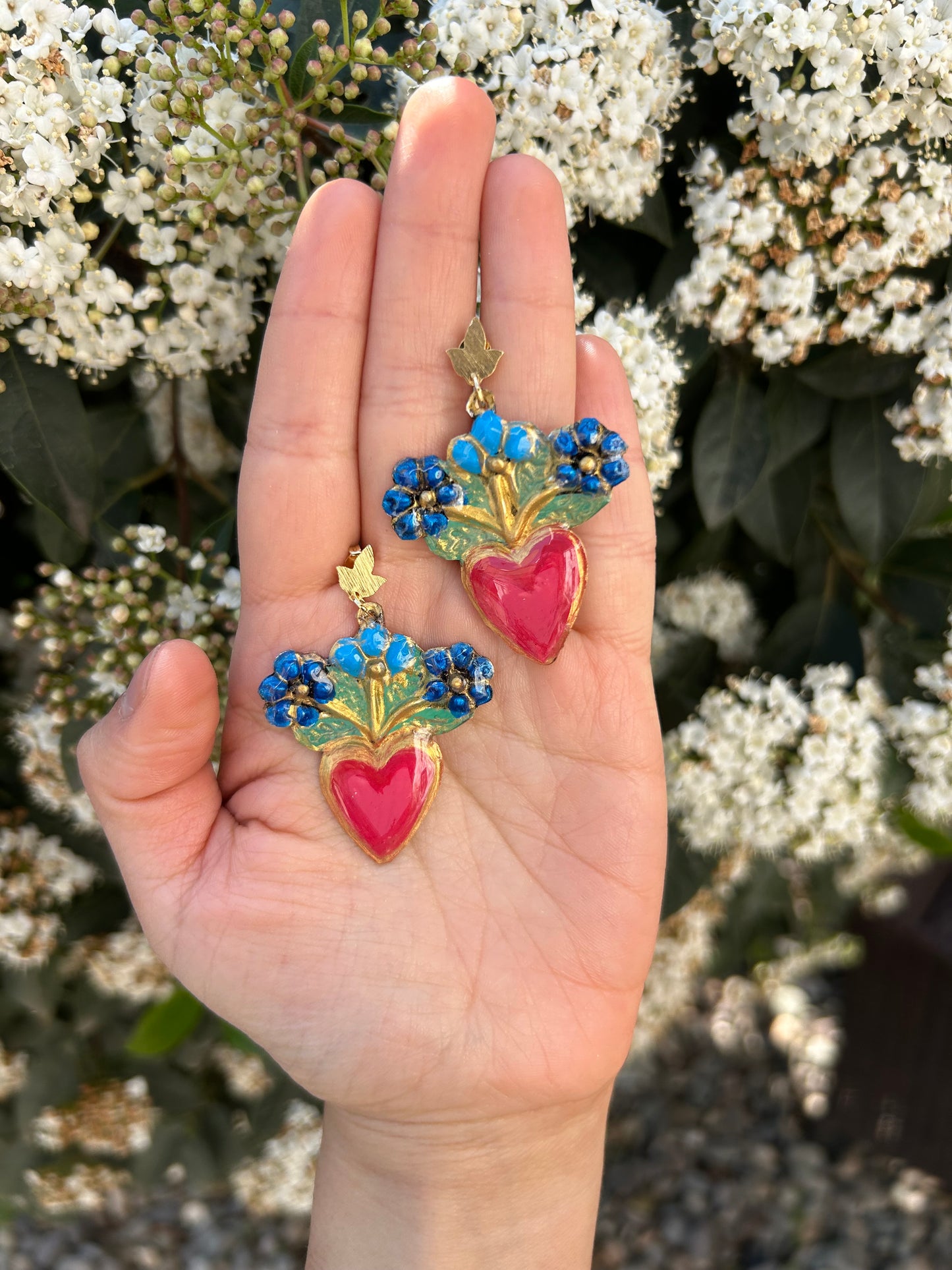 Aretes-Ramito azul