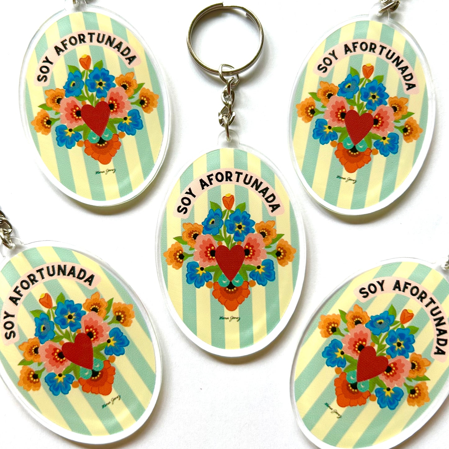 Llavero-Soy afortunada