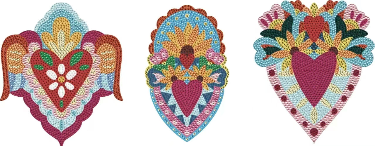 Pinta con diamantes-Trilogia corazones mate