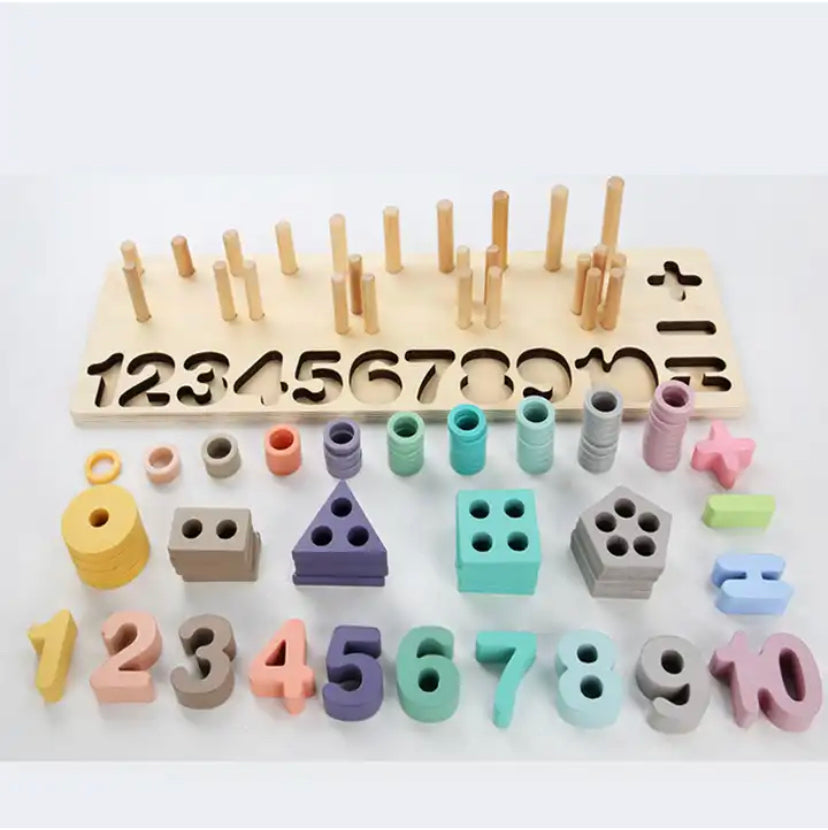 Juego de encaje númerico