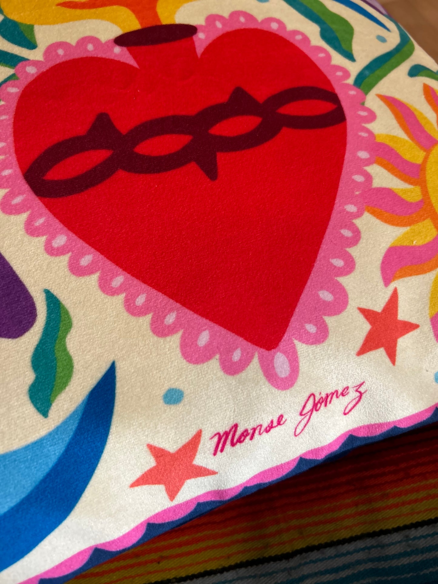 Funda Cojín- Corazón golondrina