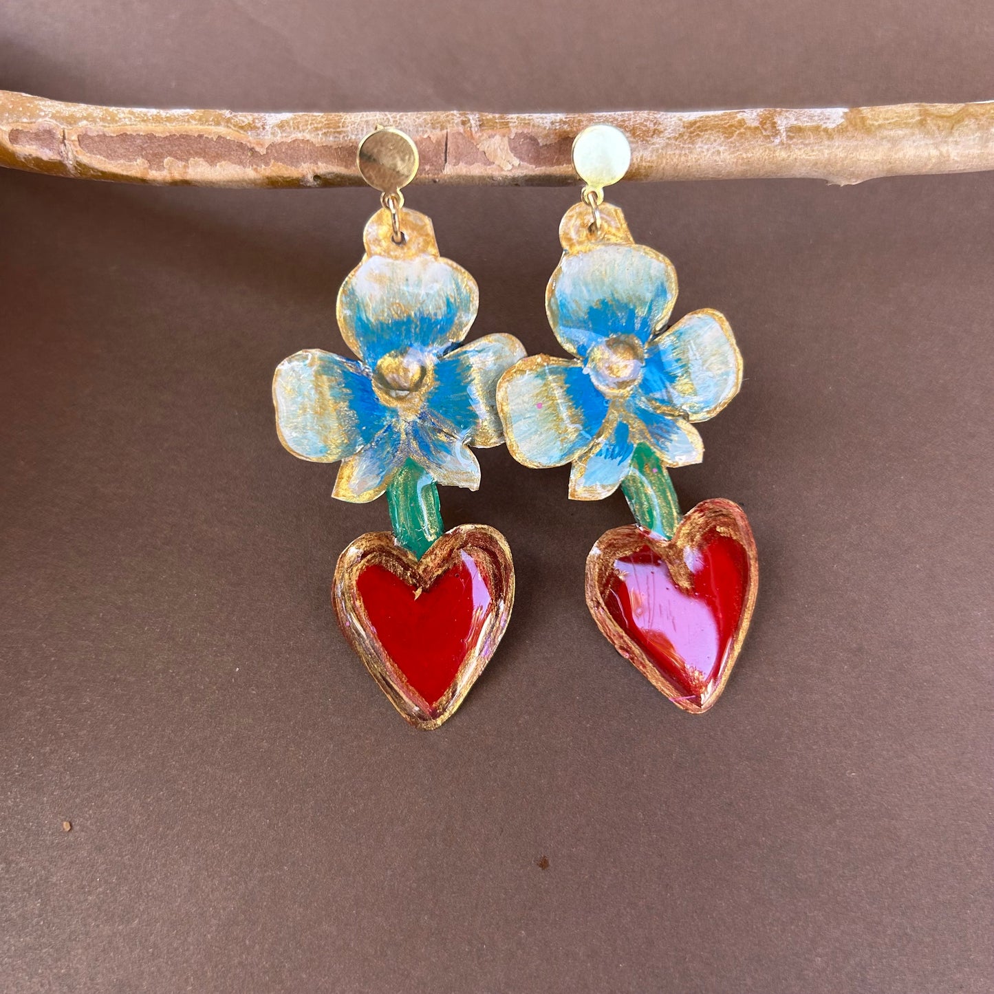 Aretes- Primavera azul