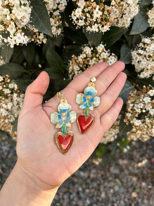 Aretes- Primavera azul