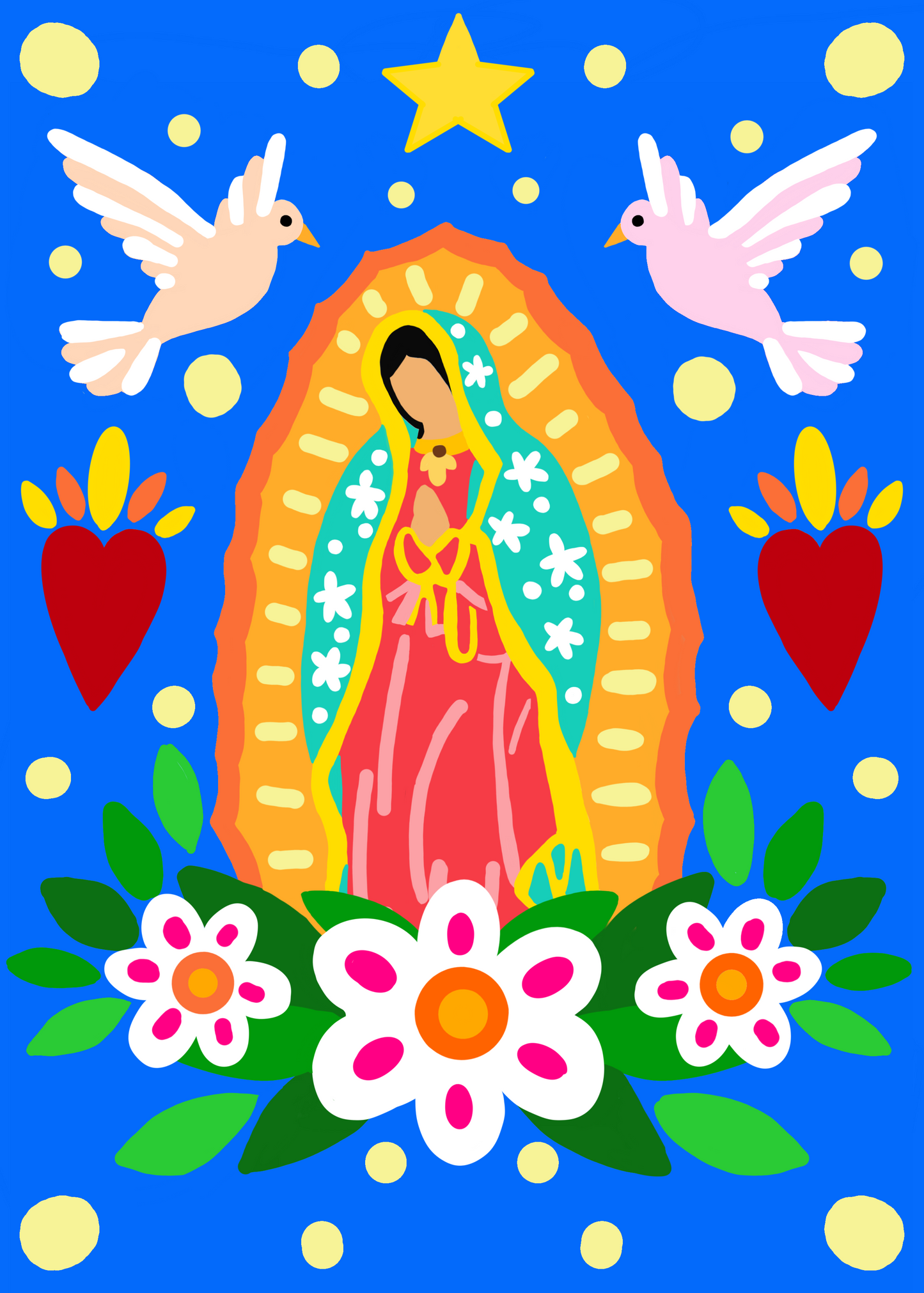 Pinta con diamantes KIT PLUS✨- Virgen de Guadalupe- La flor de Frida Default Title La flor de Frida