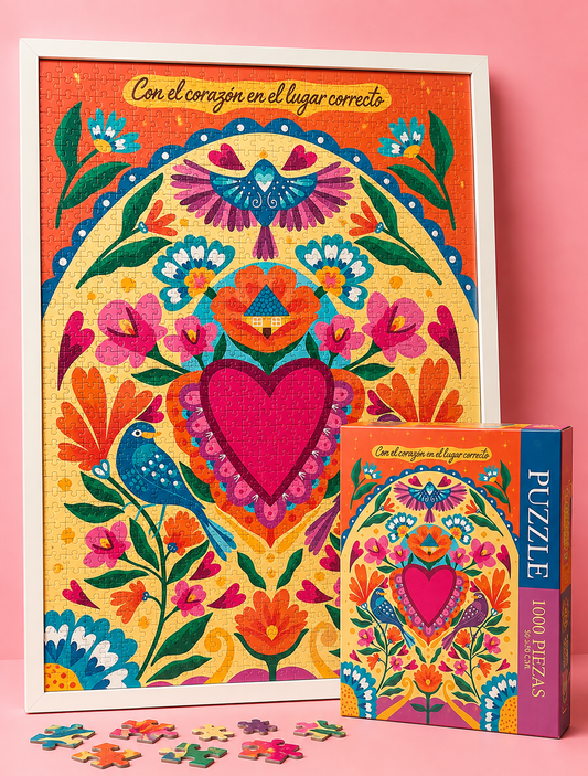 Puzzle 1000 piezas/ Con el corazón en el lugar correcto