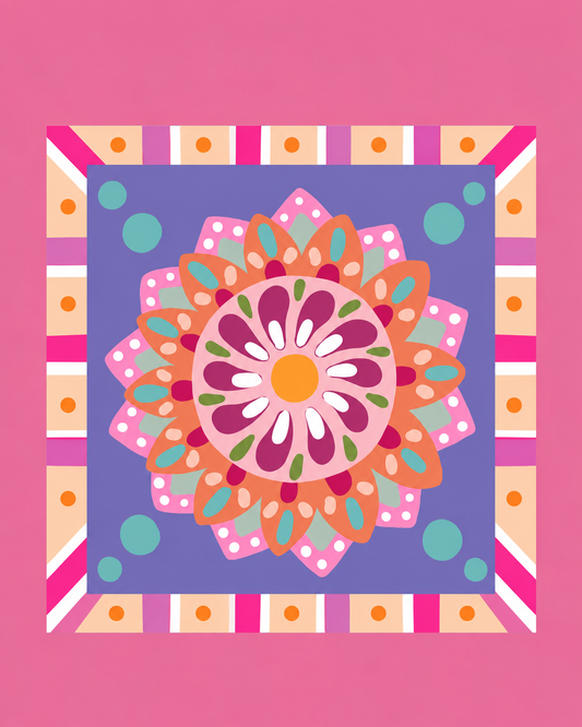 Pinta con diamantes ✨KIT PLUS ✨- Mandala flor