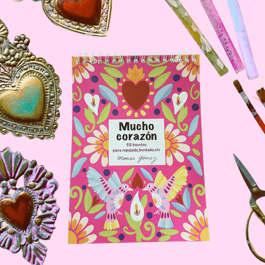 Cuaderno 50 bocetoS- Mucho corazón - IMPRESO