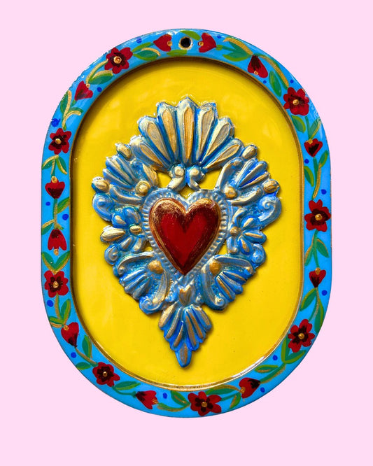 Corazón Carmen azul