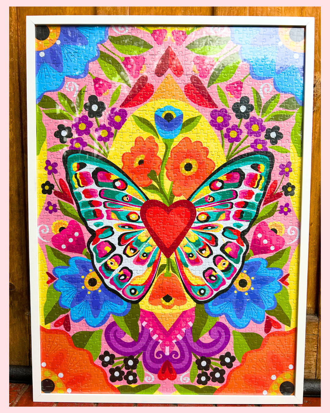 Puzzle 1000 piezas/ Mariposa florece