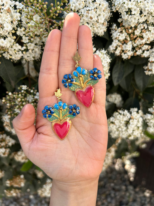 Aretes-Ramito azul