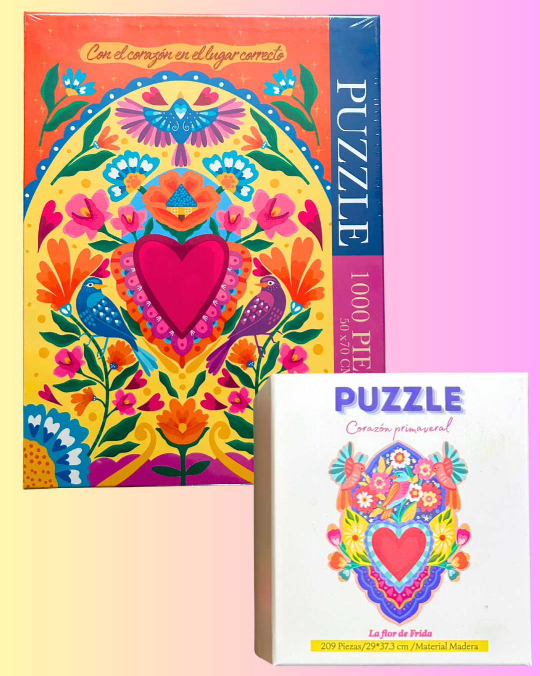 PROMO puzzle 1000 piezas+puzzle de madera