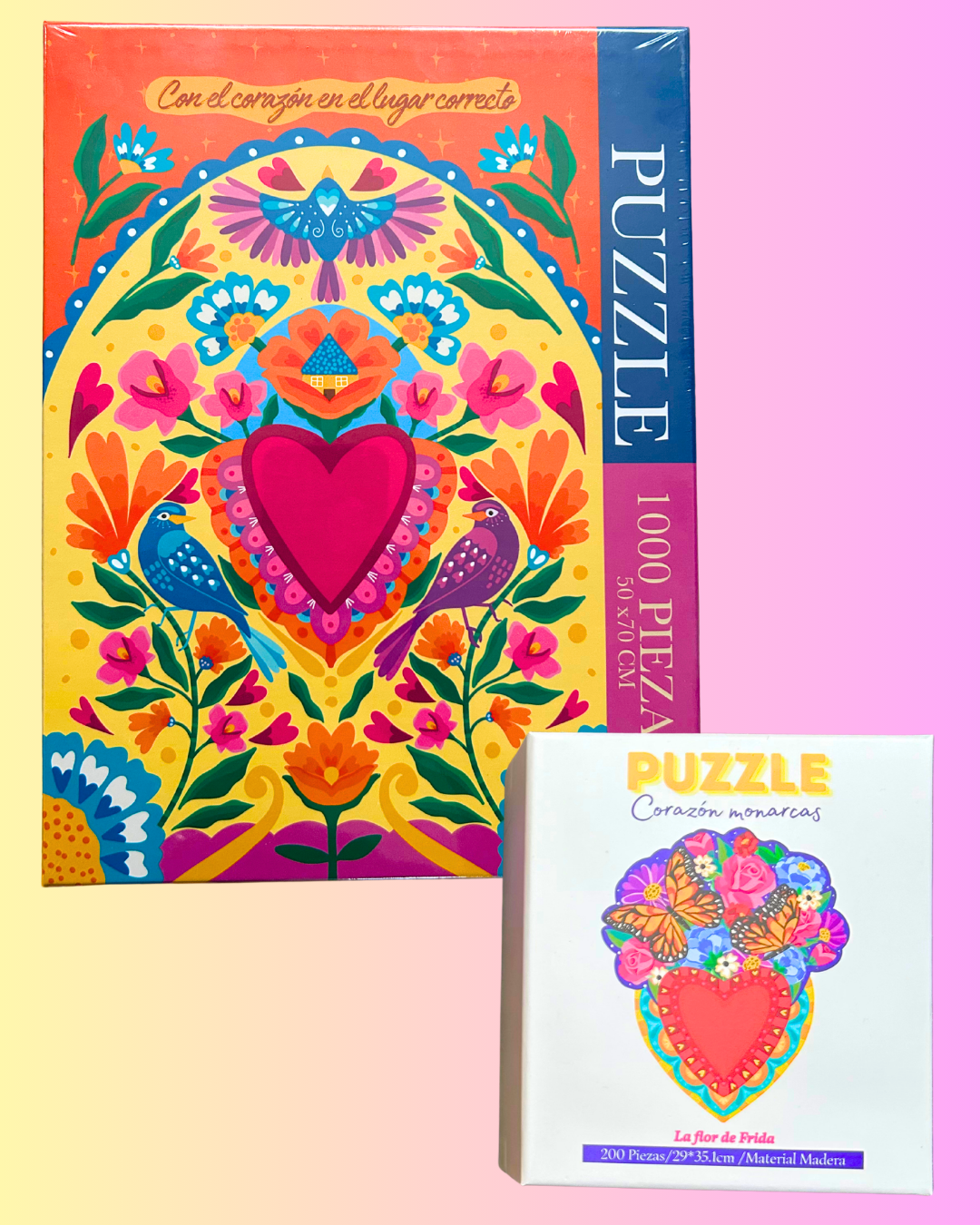 PROMO puzzle 1000 piezas+puzzle de madera