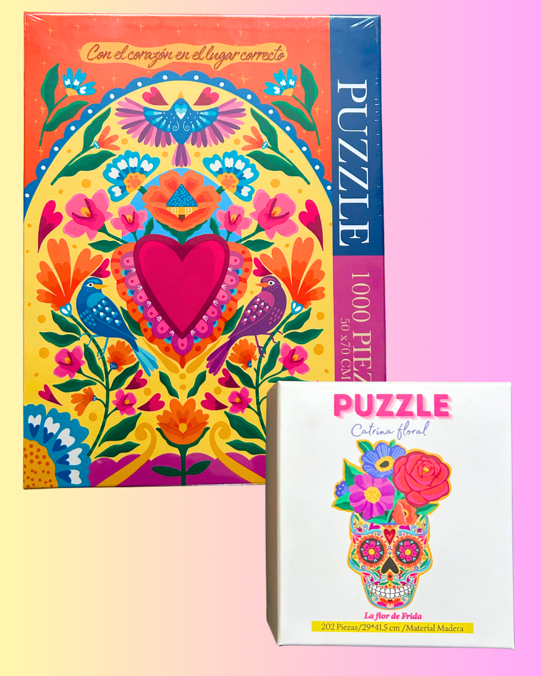 PROMO puzzle 1000 piezas+puzzle de madera