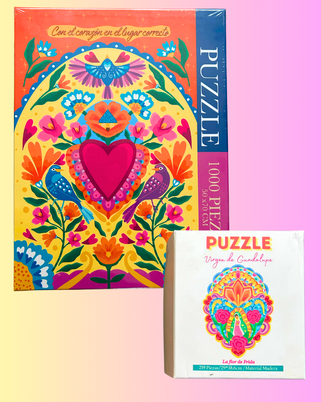 PROMO puzzle 1000 piezas+puzzle de madera