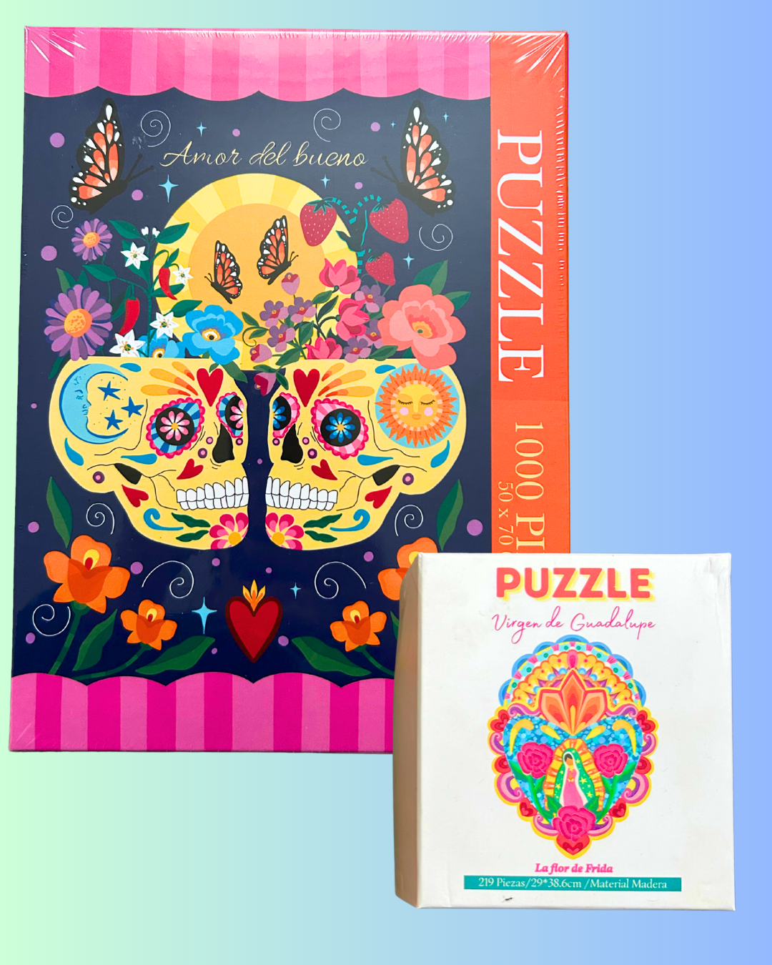 PROMO puzzle 1000 piezas+puzzle de madera