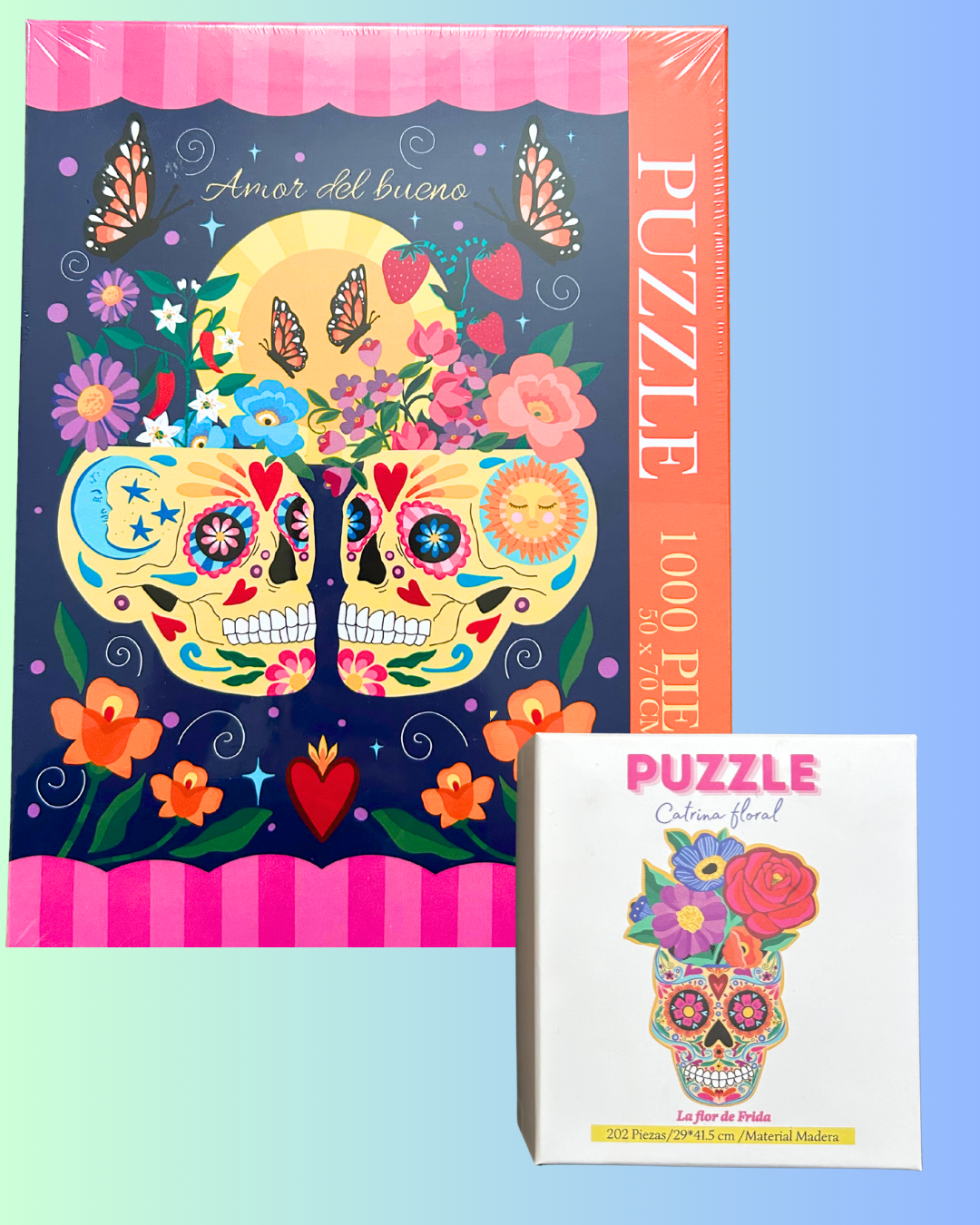 PROMO puzzle 1000 piezas+puzzle de madera
