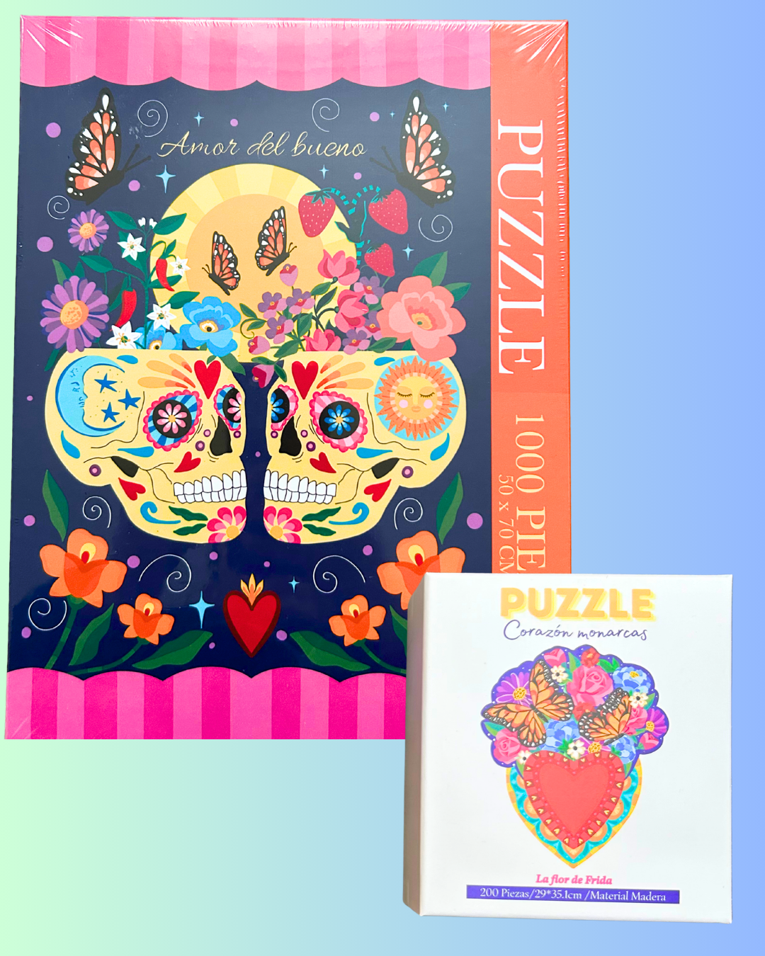 PROMO puzzle 1000 piezas+puzzle de madera