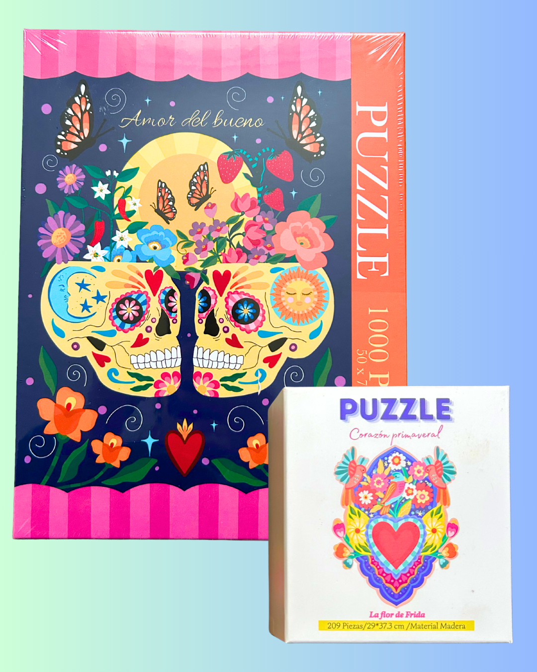 PROMO puzzle 1000 piezas+puzzle de madera