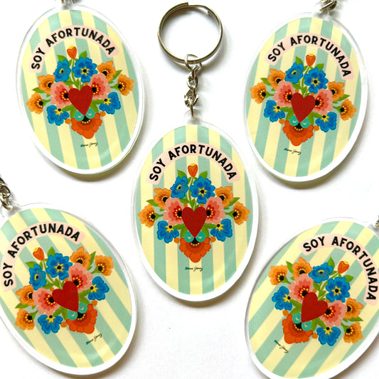 Llavero-Soy afortunada