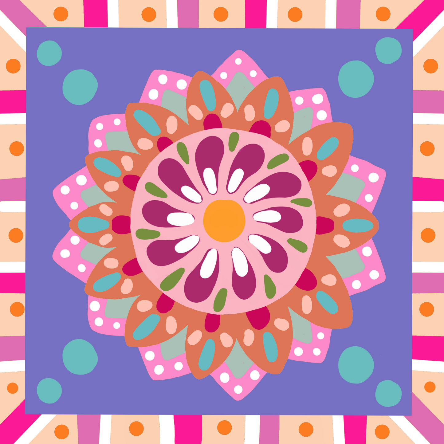 Pinta con diamantes ✨KIT PLUS ✨- Mandala flor - La flor de Frida Default Title La flor de Frida